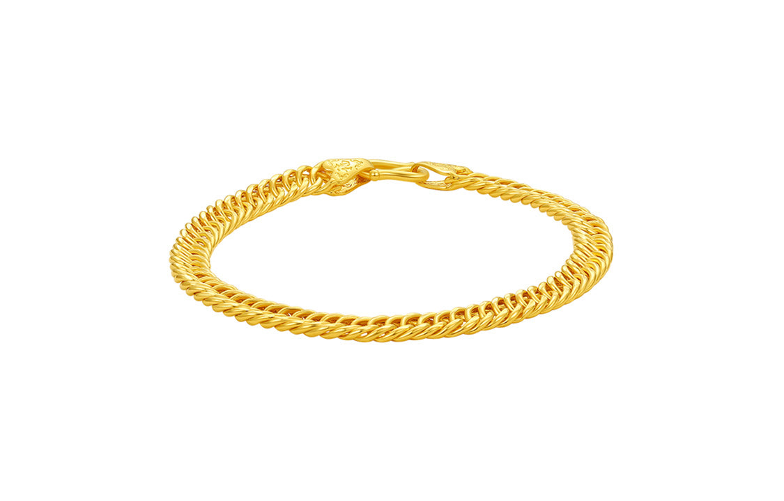 999 24K Gold Chain Bracelet 8-11g A0711742