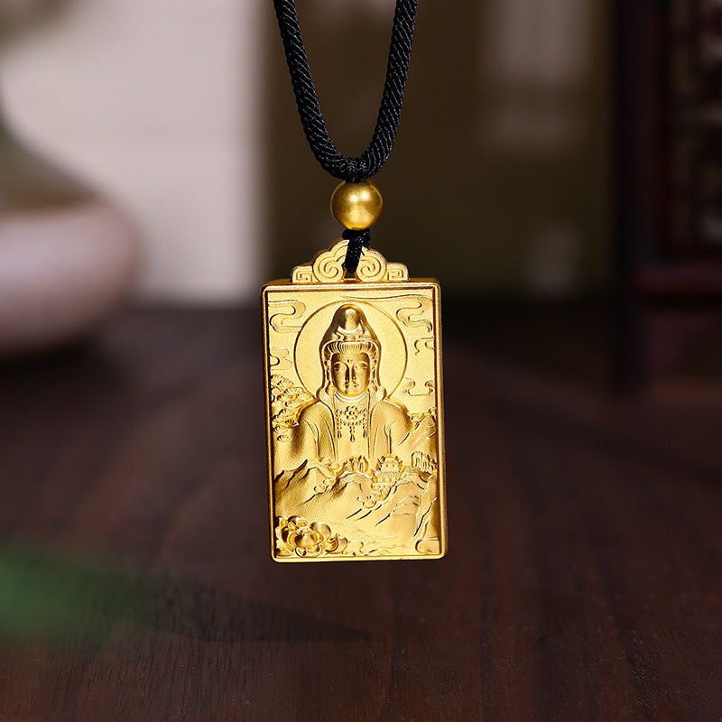 Antiquity Gold' 999.9 24K Gold Pendant Necklace Buddha 20-22g AA044497