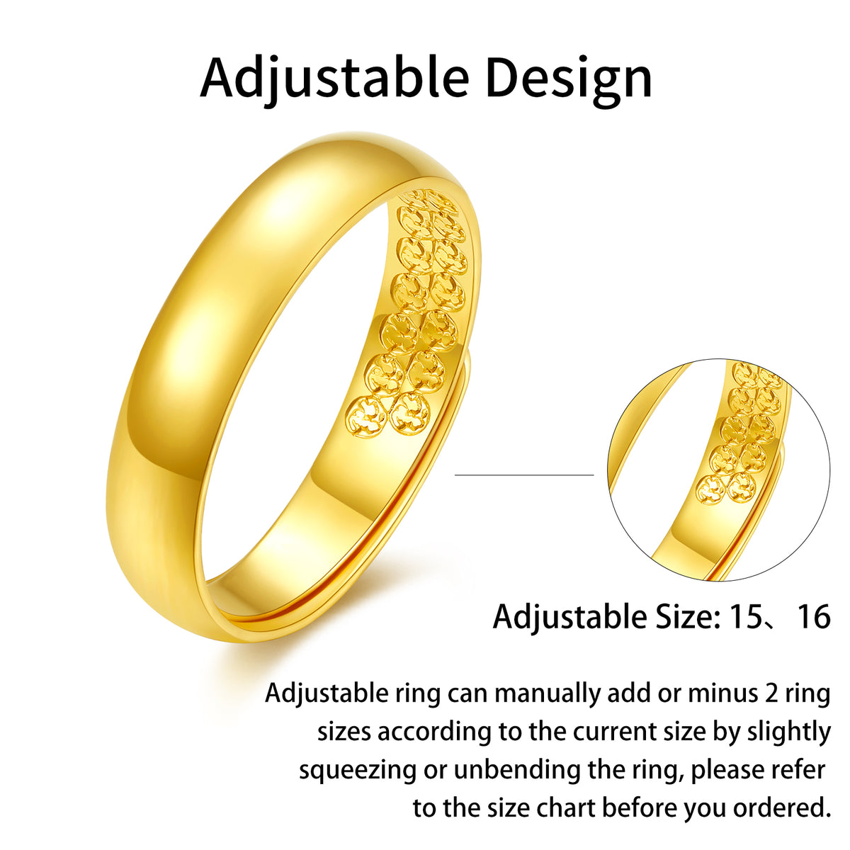 999 24K Gold Ring 3.5-3.9g AA010916