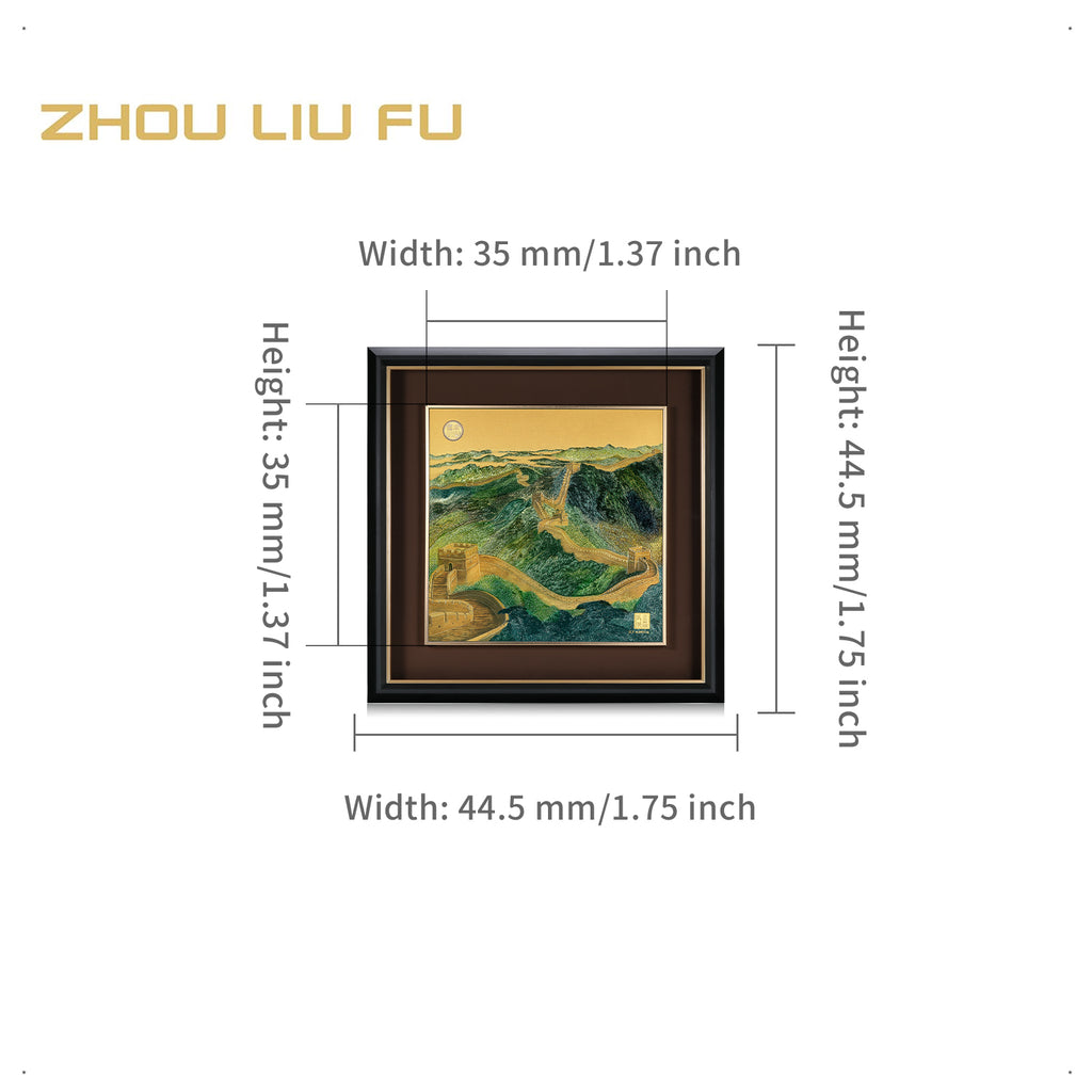 999.9 24K Gold Ornament 0.3g The Great Wall 萬里長城 A1522156