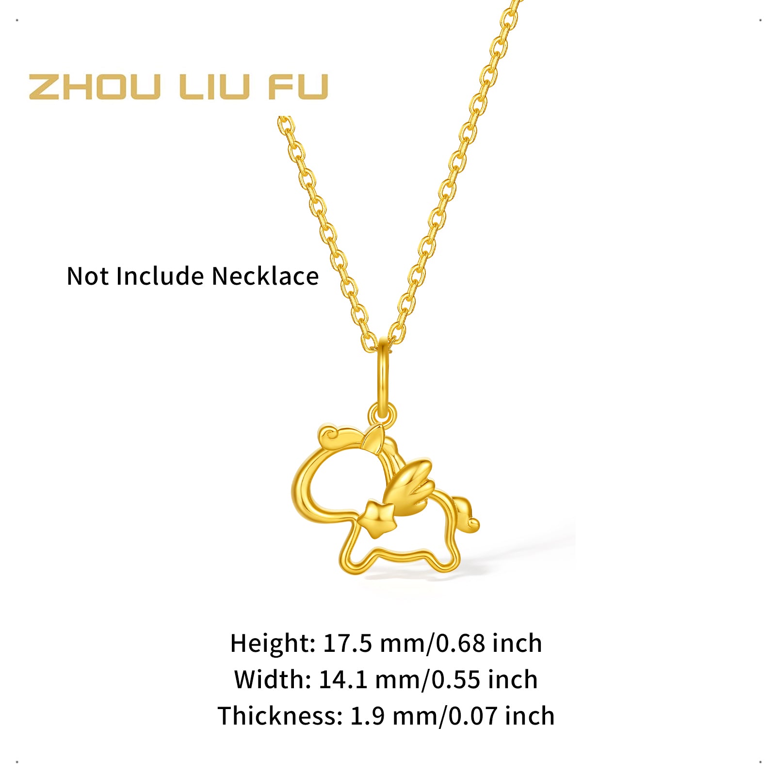 'Year of the Horse' Au750 18K Gold Pendant Horse 0.96-1.26g C0423342