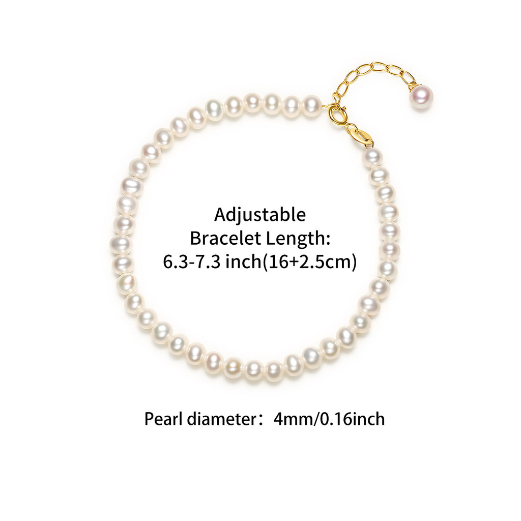 18K金鍊手鍊，珍珠，0.22-0.25克，貨號X078933