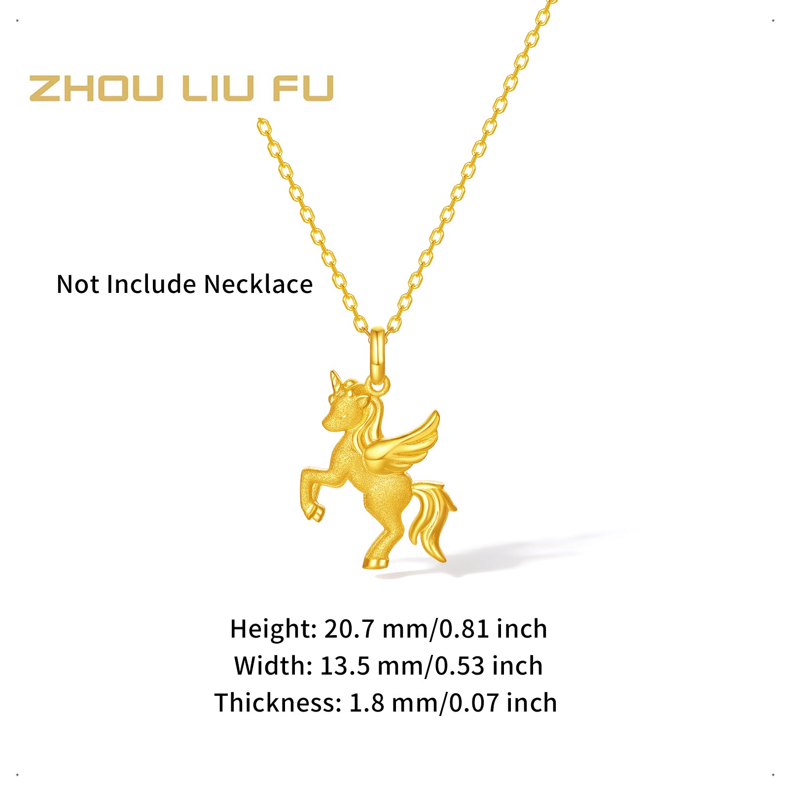 'Year of the Horse' 24K Gold Pendant Horse 2-2.3g A0415546