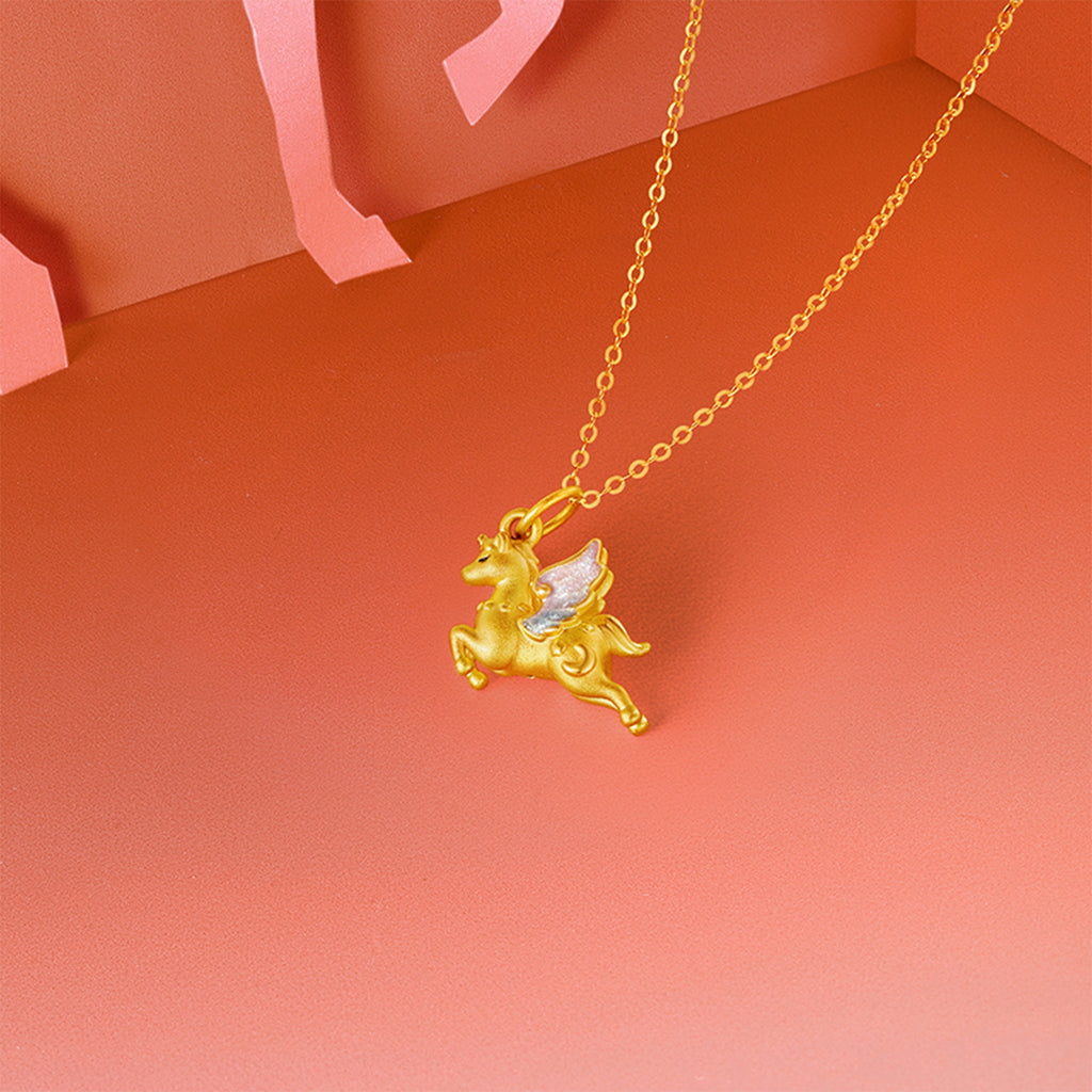 'Year of the Horse' 24K Gold Pendant Horse 1-1.3g A0422994