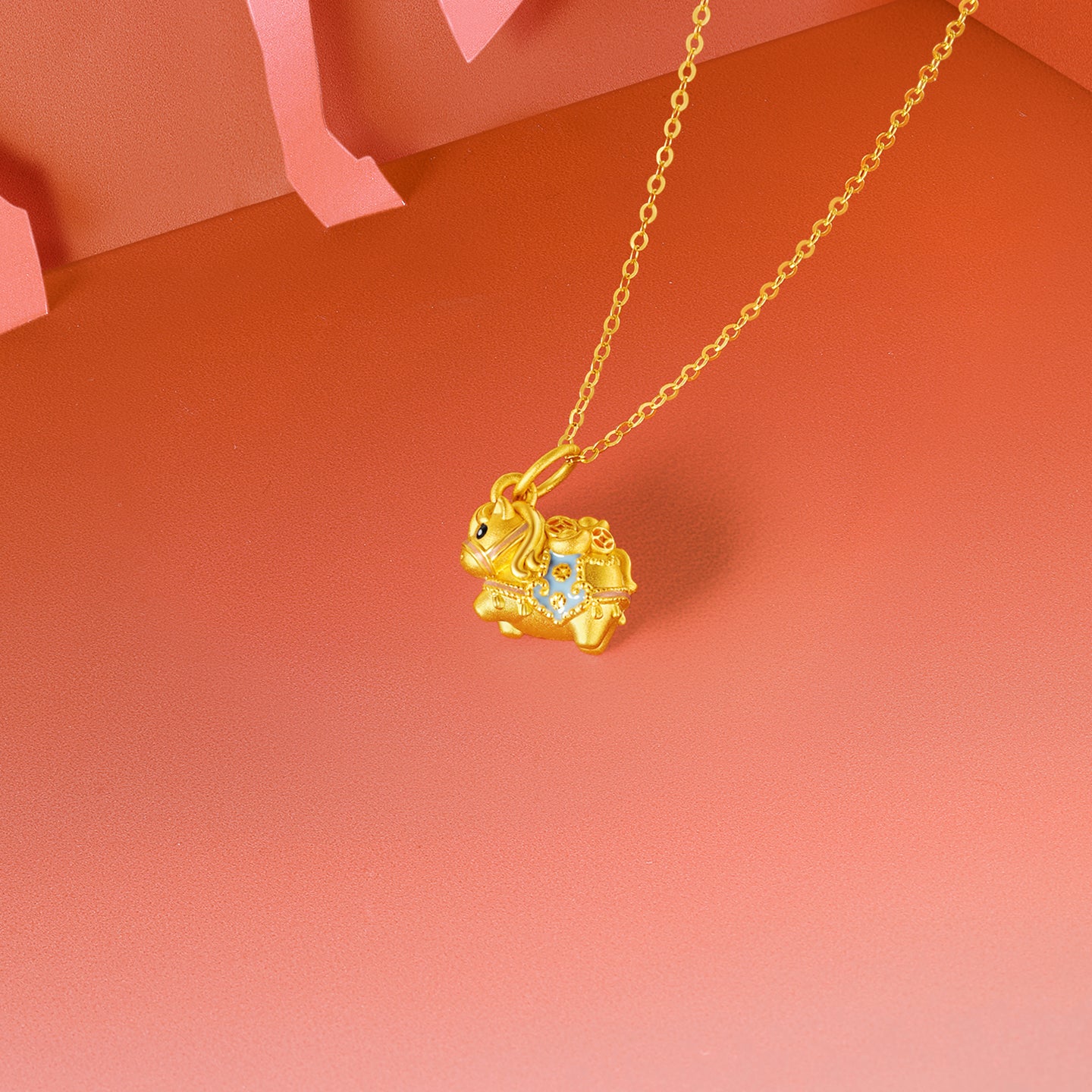 'Year of the Horse' 24K Gold Pendant Horse 1-1.3g A0422995