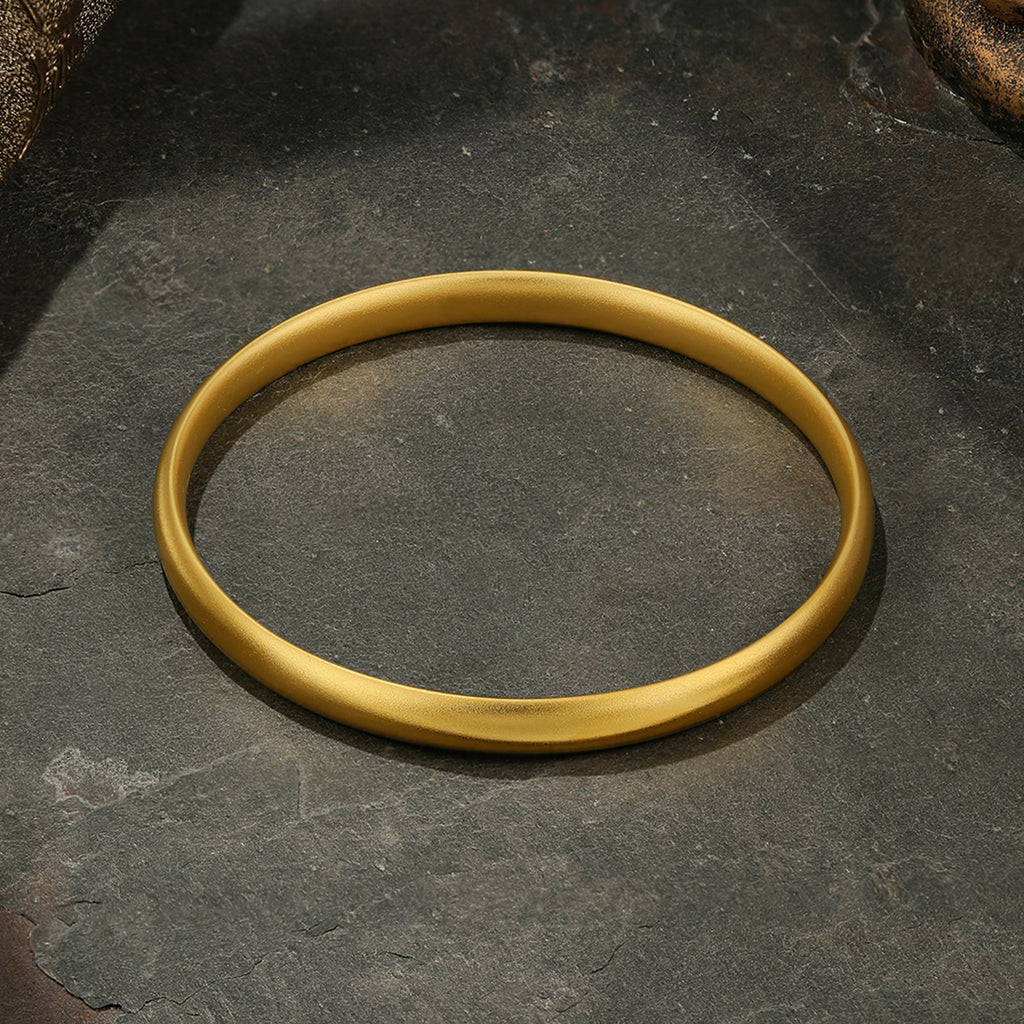 Antiquity Gold' 999.9 24K Gold Bangle Bracelet 25-29g A1012540
