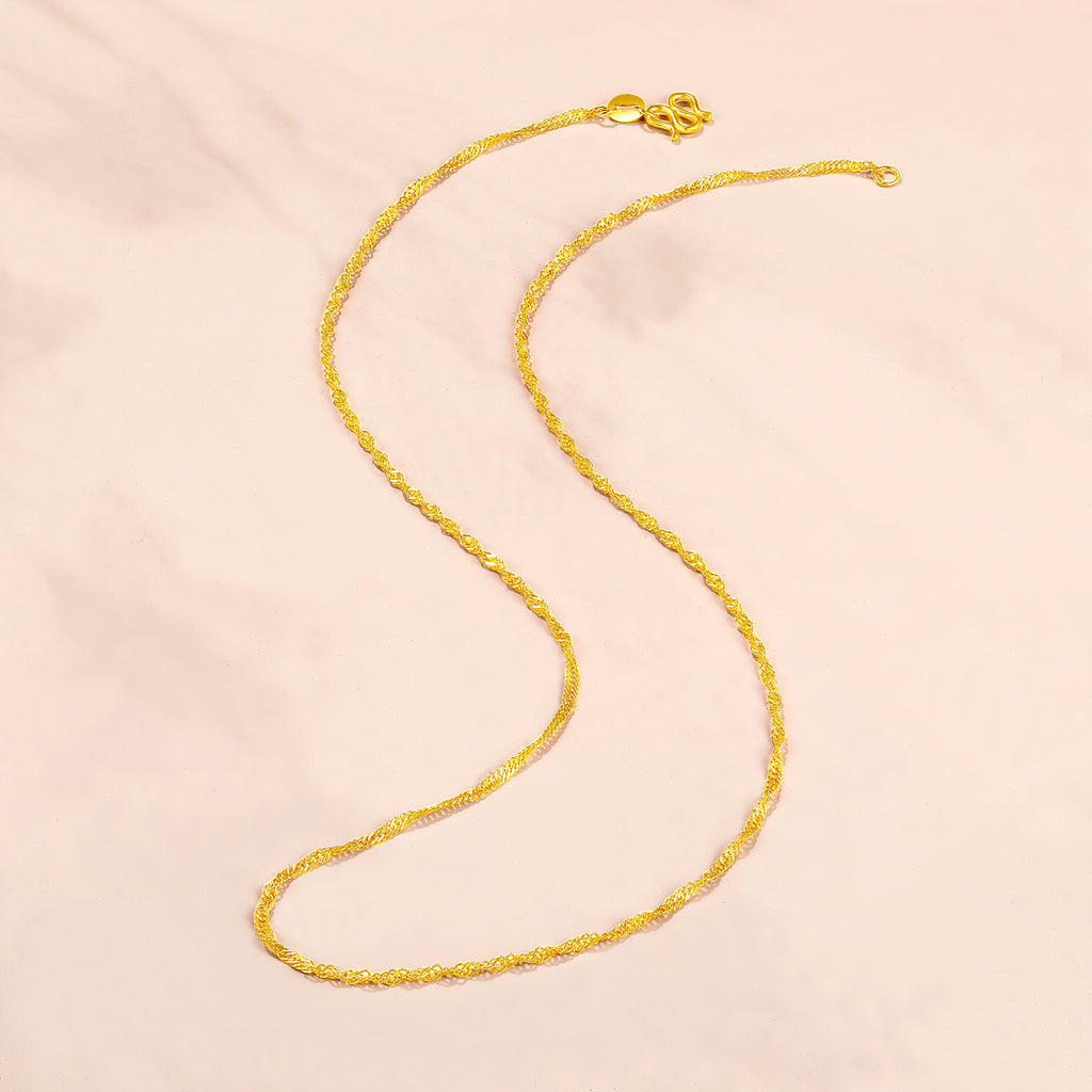 999 24K Gold Necklace 2.7-3g AA050785