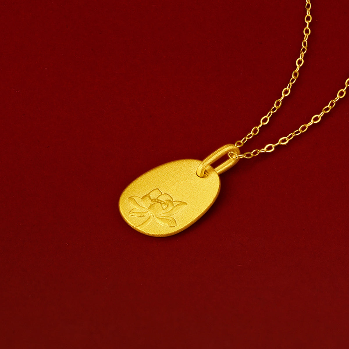 999 24K Gold Pendant Lotus 1.7-2.1g A0412870