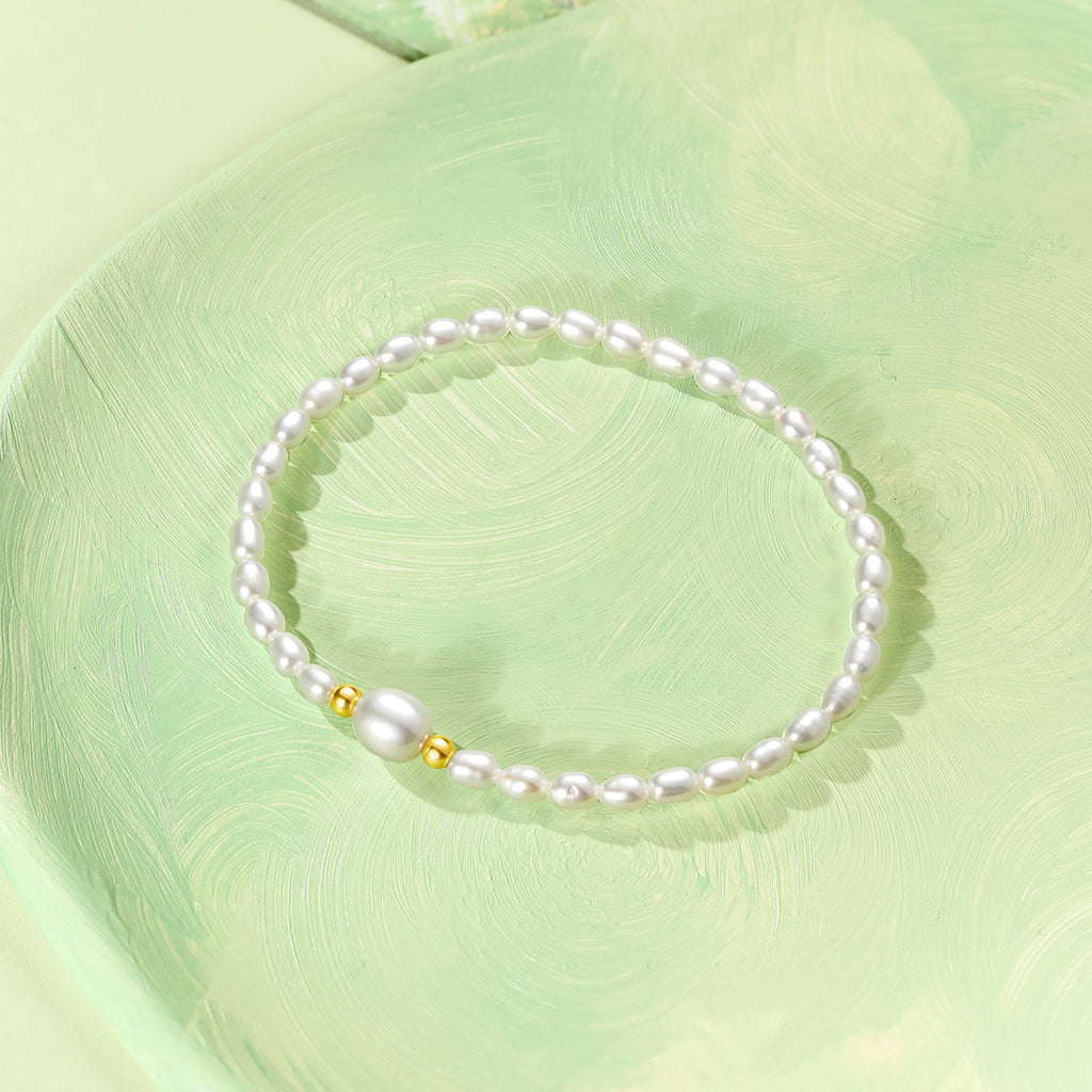 18K金珠串手鍊，珍珠，0.02-0.06克，貨號X1913024