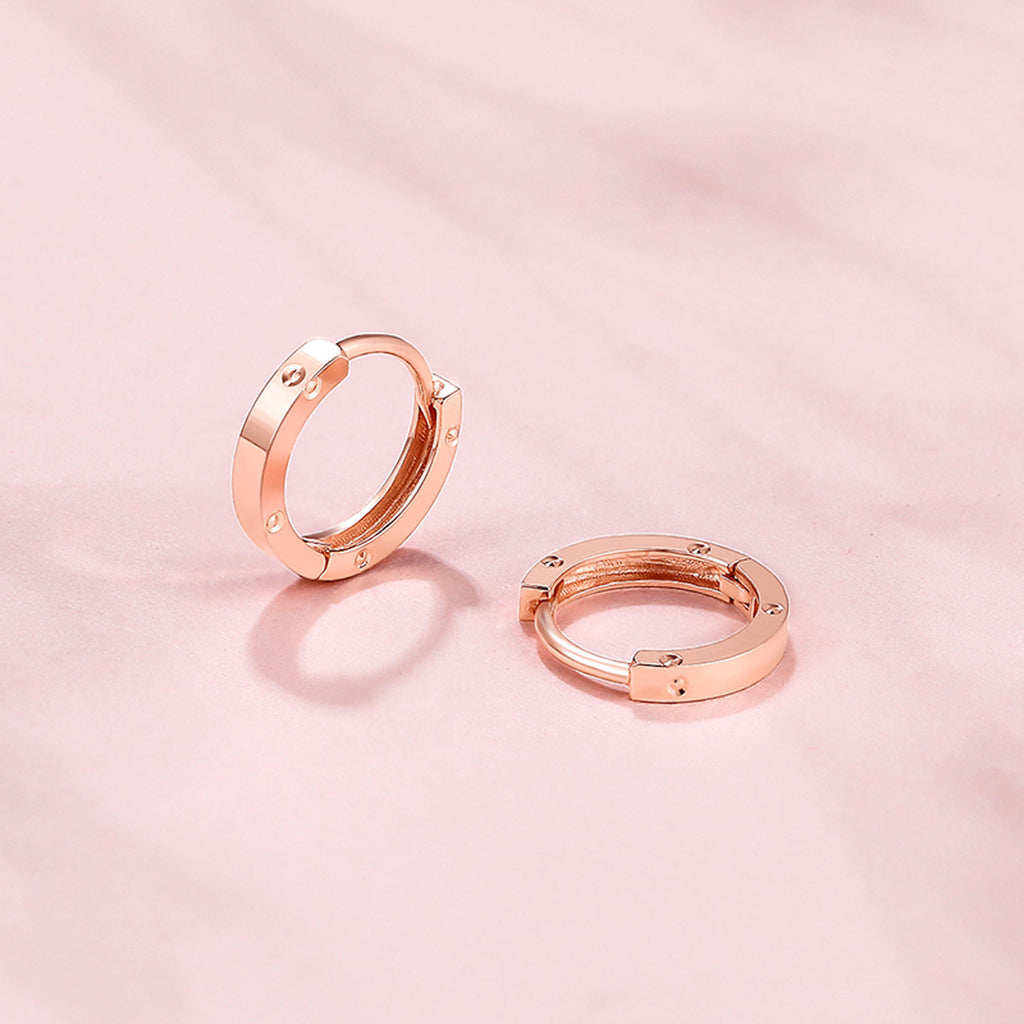 18K Rose Gold Earrings 0.7-1g KI094623