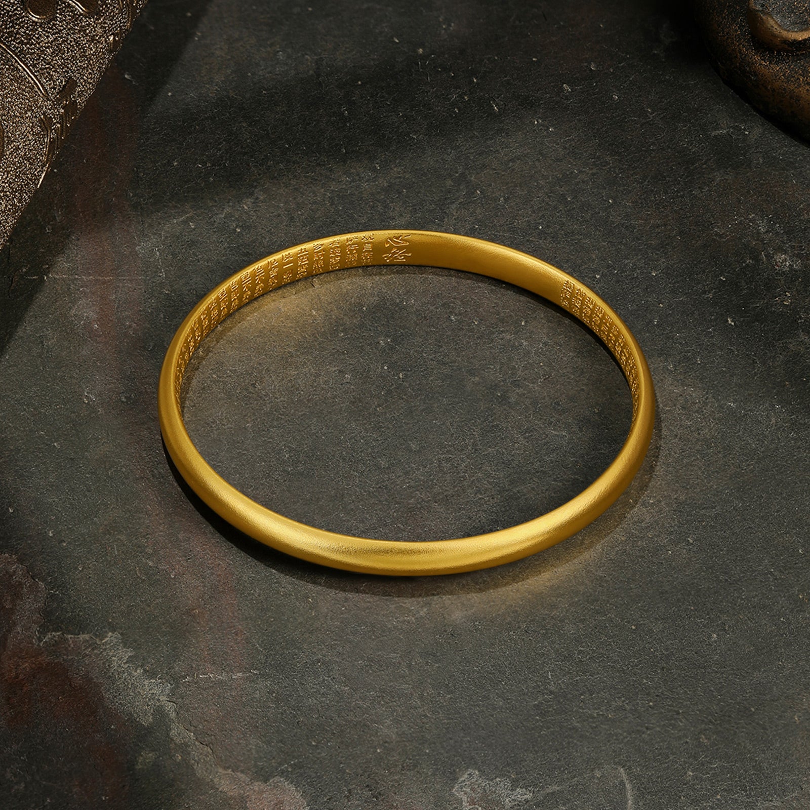 Antiquity Gold' 999.9 24K Gold Bangle Bracelet 20-23g A1012450