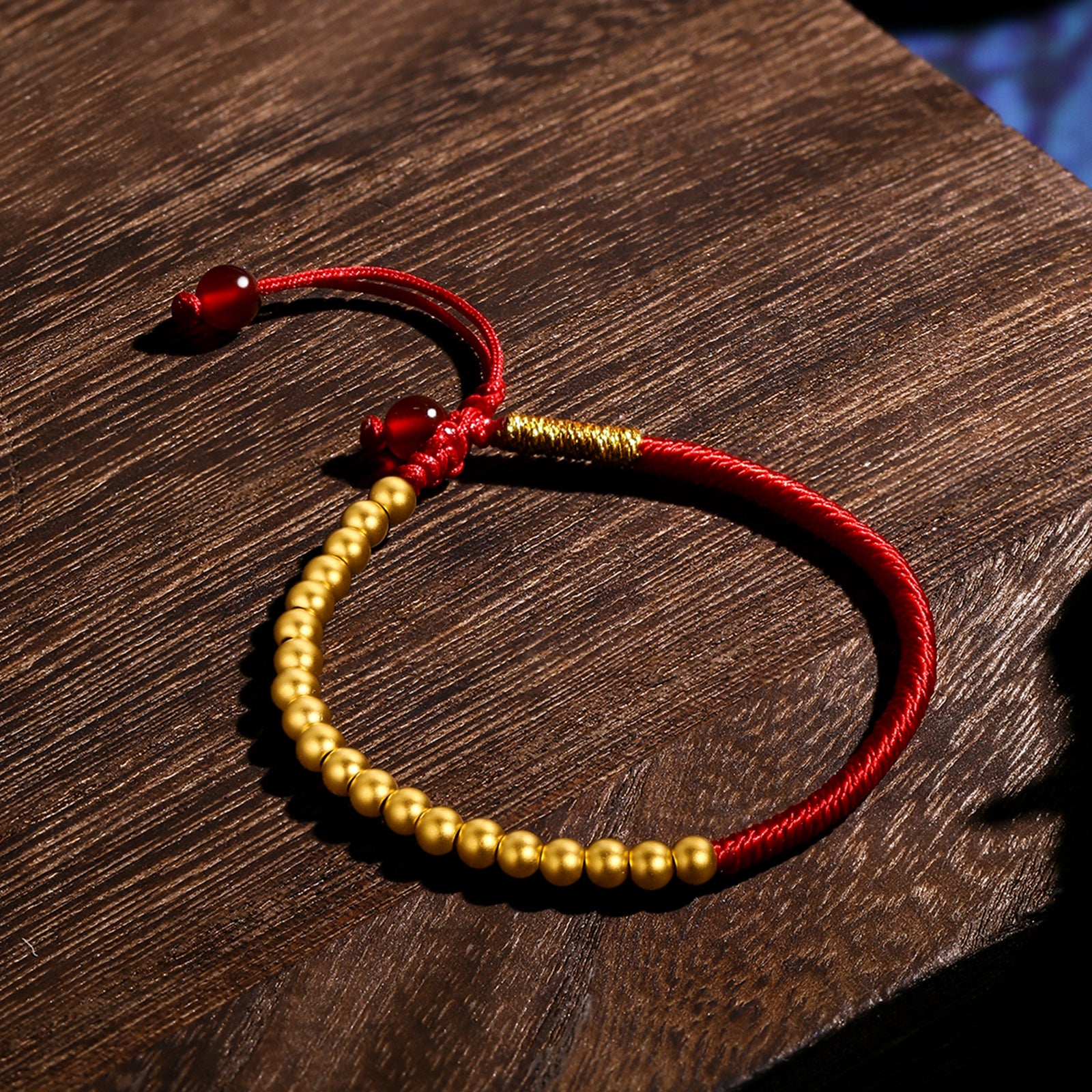 Antiquity Gold' 999.9 24K Gold String Bracelet 2-2.5g A178862