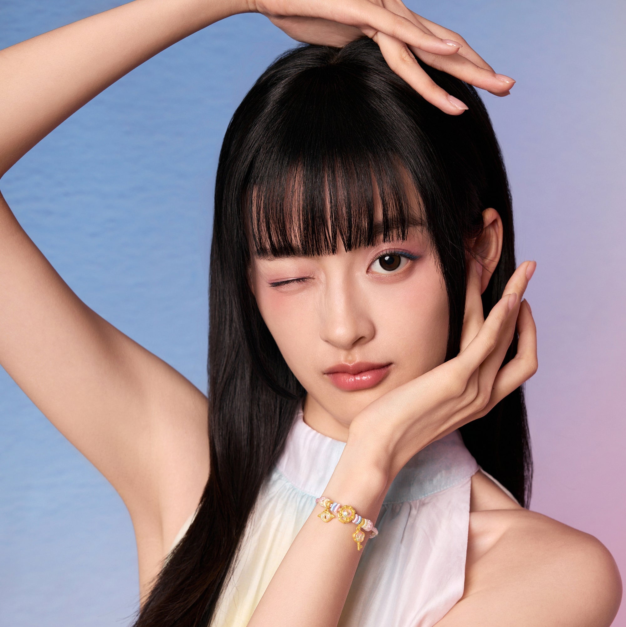 「Pop wu~」24K金線手鍊 1.6-2.1克 A1715608