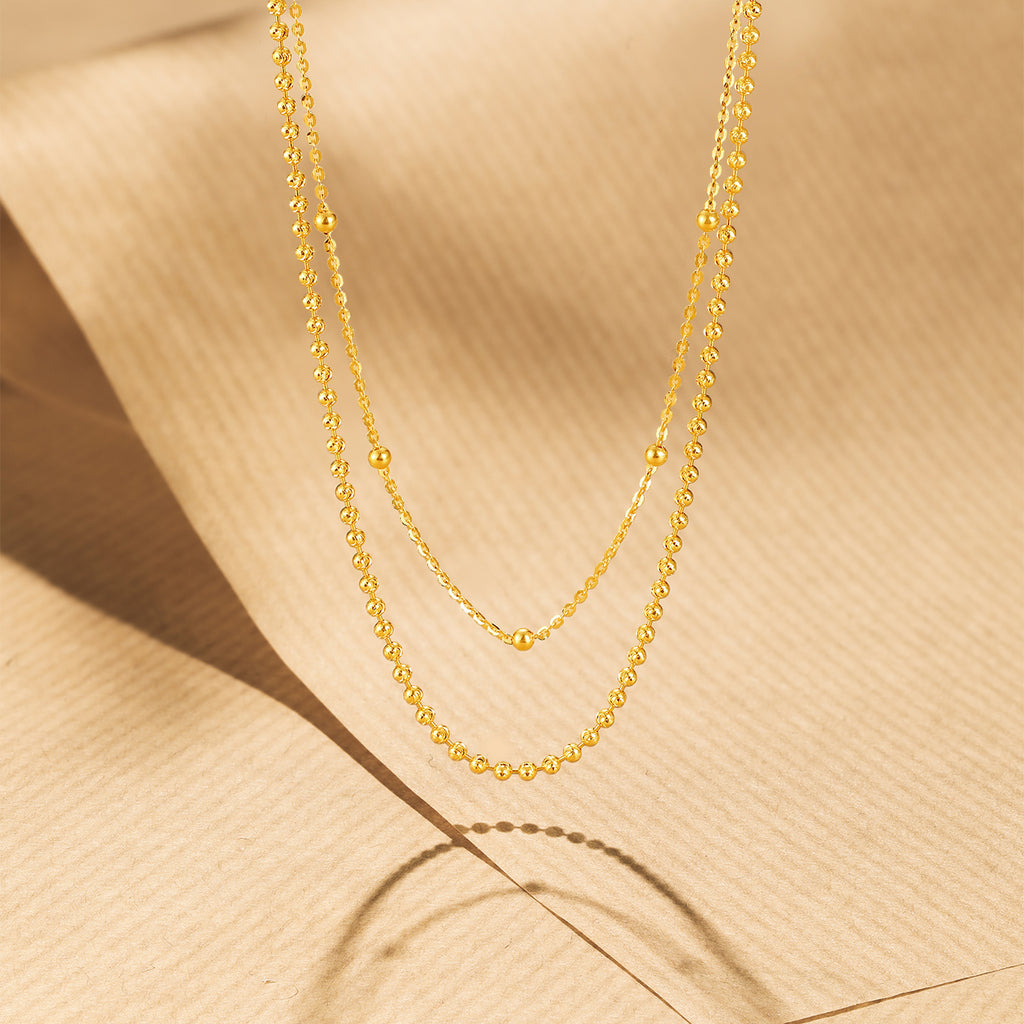 18K Yellow Gold Necklace 2.81-3.11g C0513081
