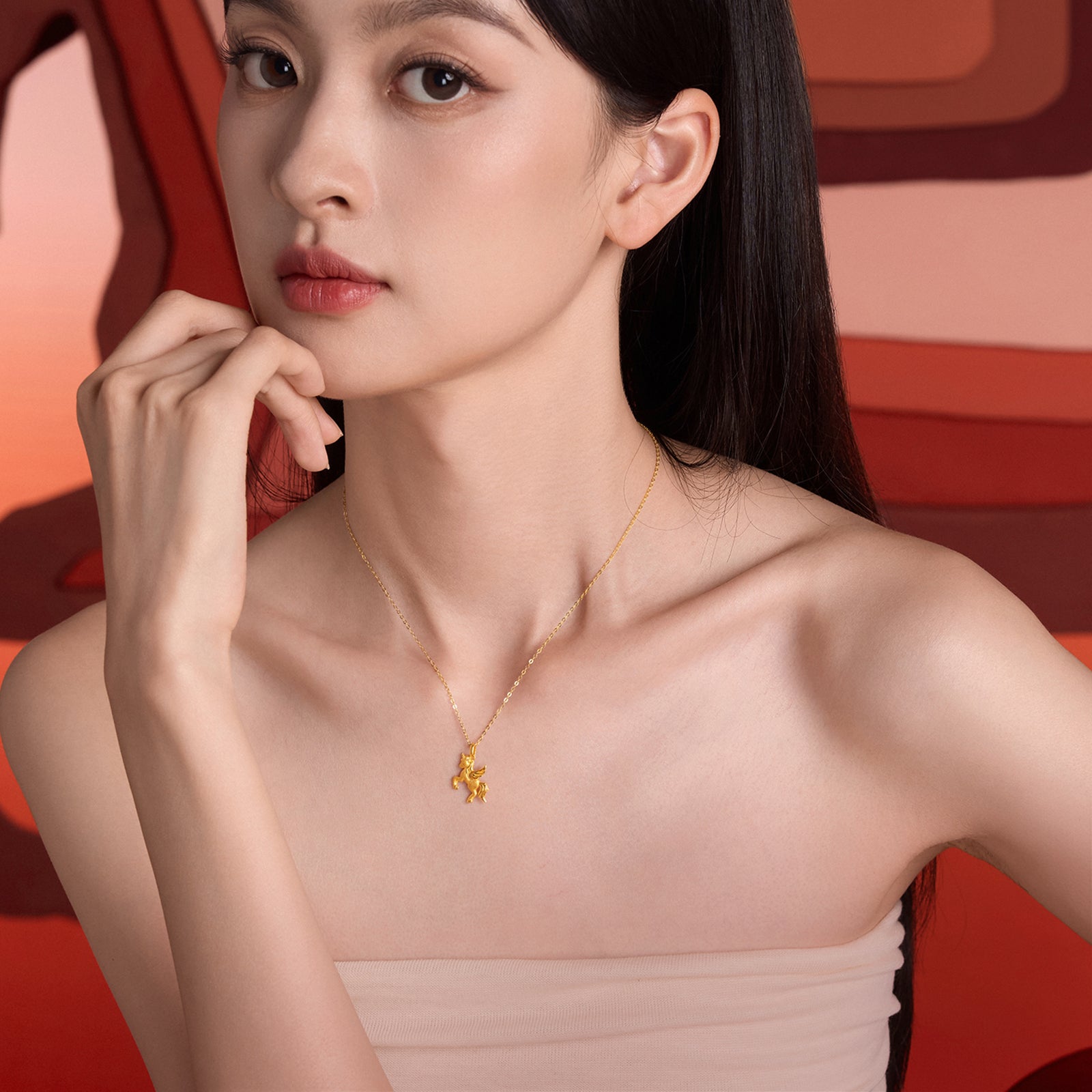 'Year of the Horse' 24K Gold Pendant Horse 2-2.3g A0415546