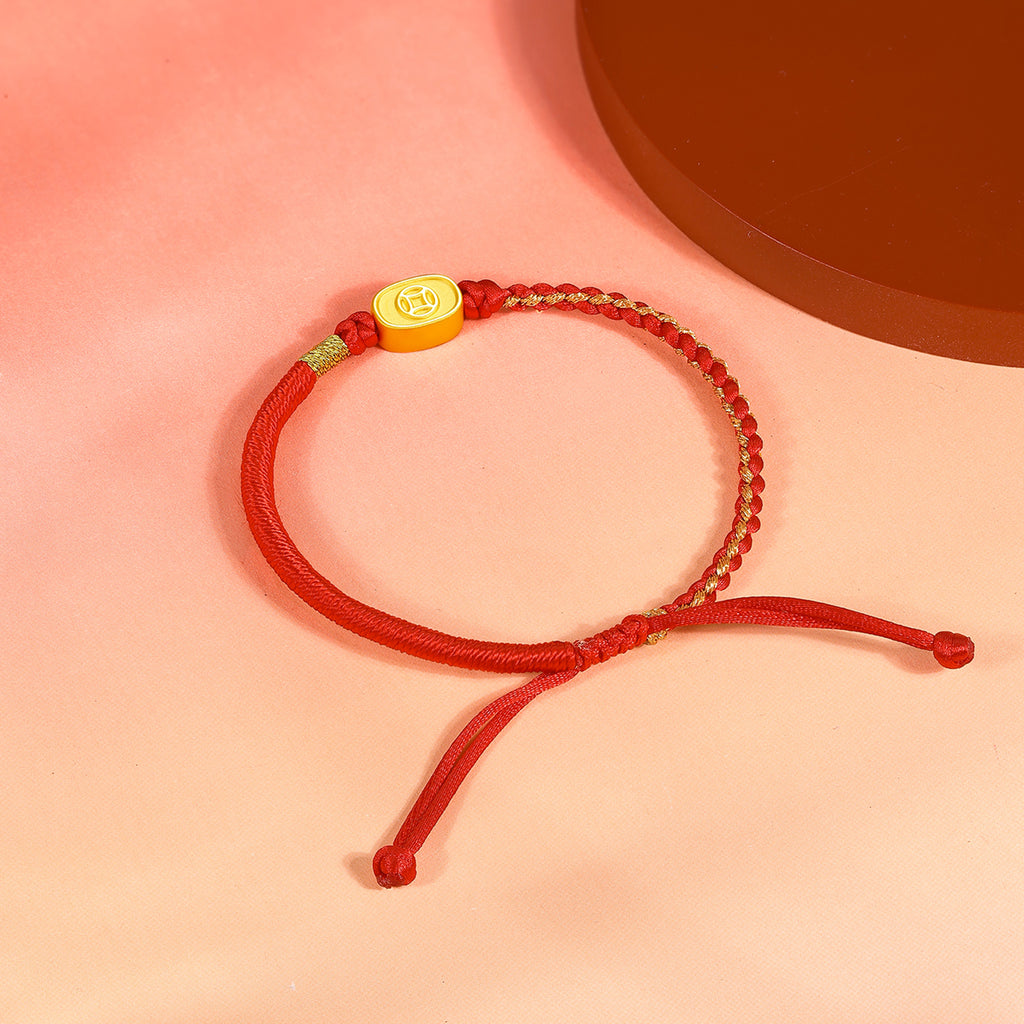 'Year of the Horse' 24K Gold Bracelet 0.55-0.75g Zhao Cai 招財 A1712797