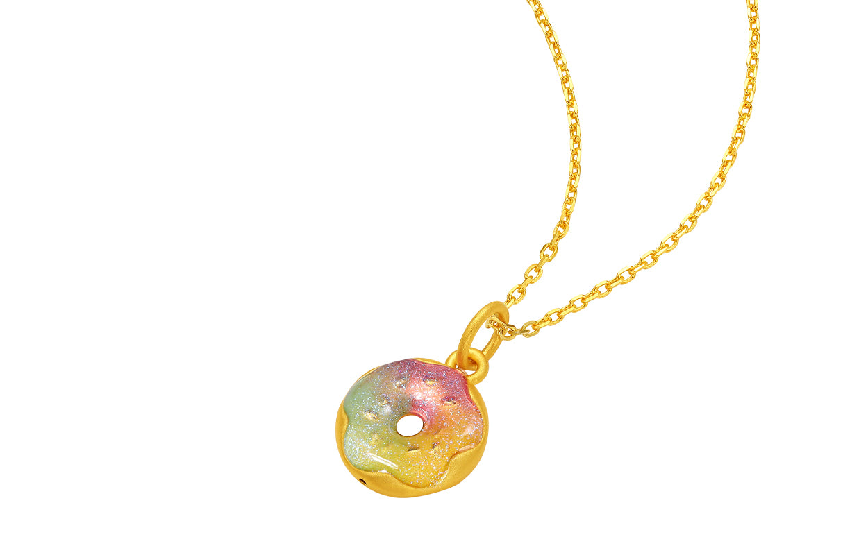 「Pop wu~」24K 黃金串珠手鍊 甜甜圈 1.55-2.05克 A1715627