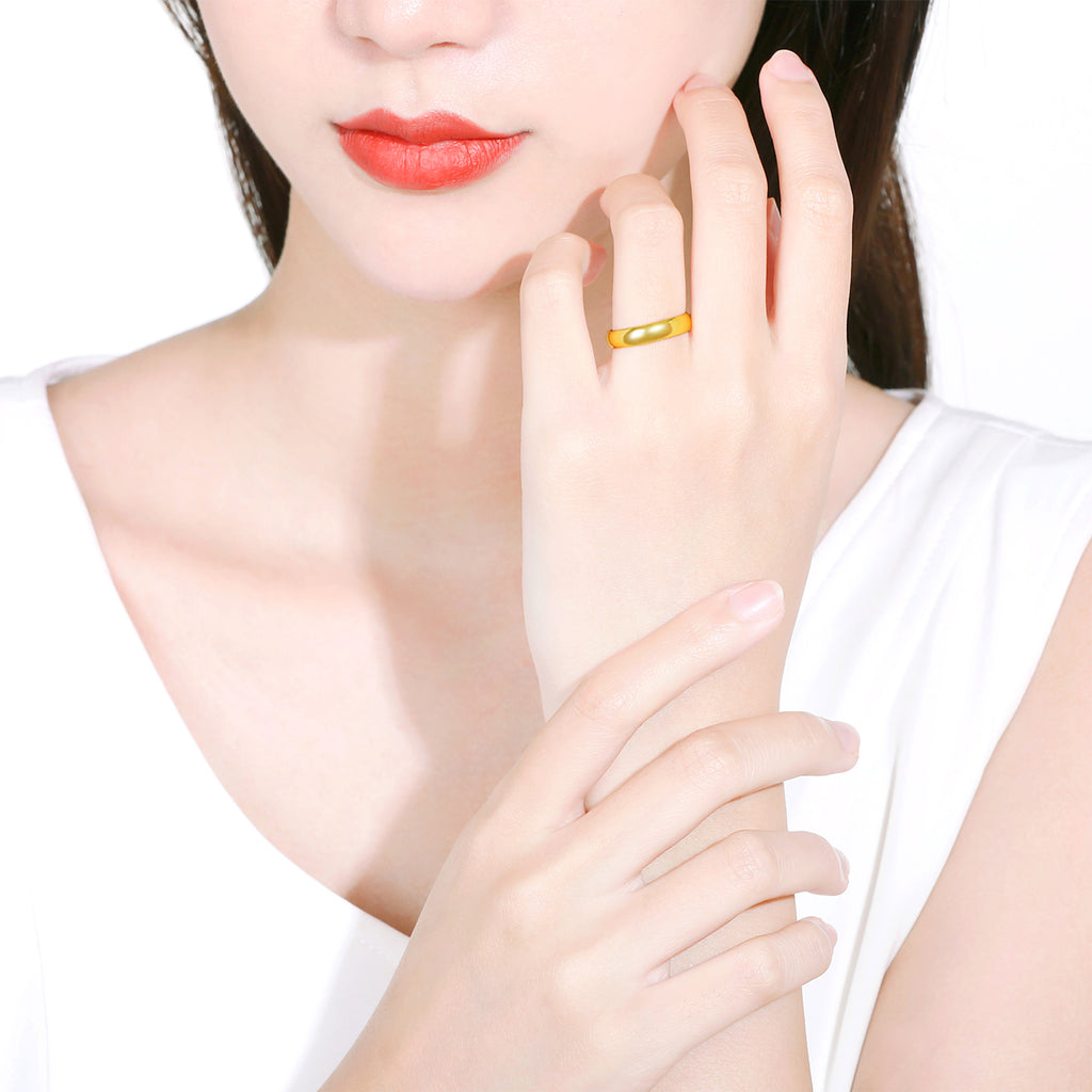 999 24K Gold Ring 3.5-3.9g AA010916