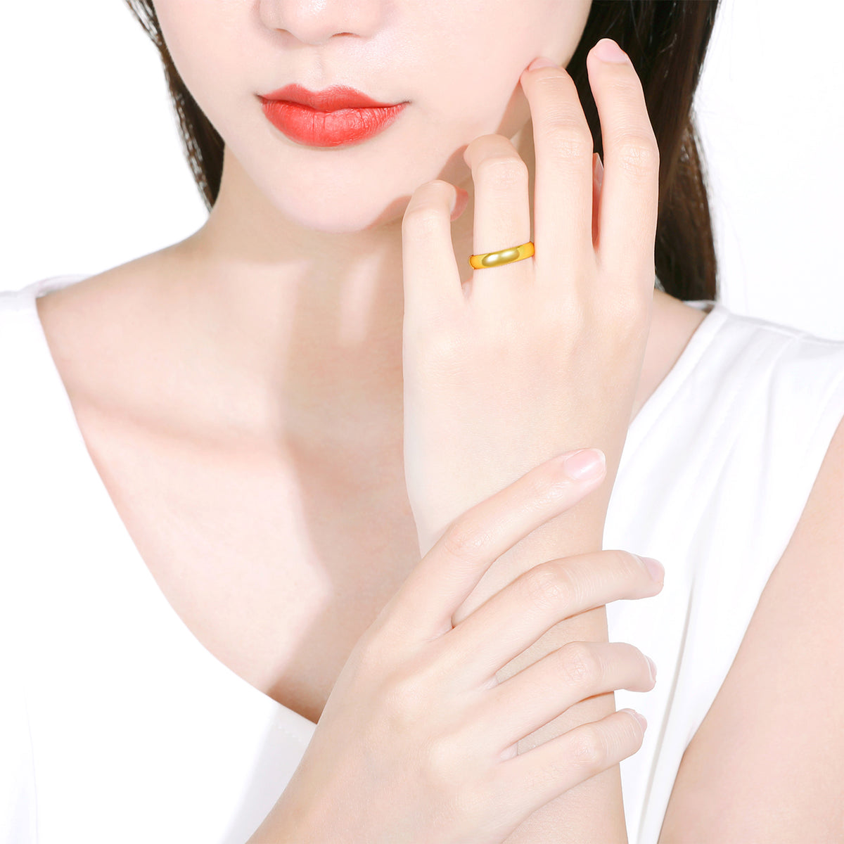 999 24K Gold Ring 3.5-3.9g AA010916