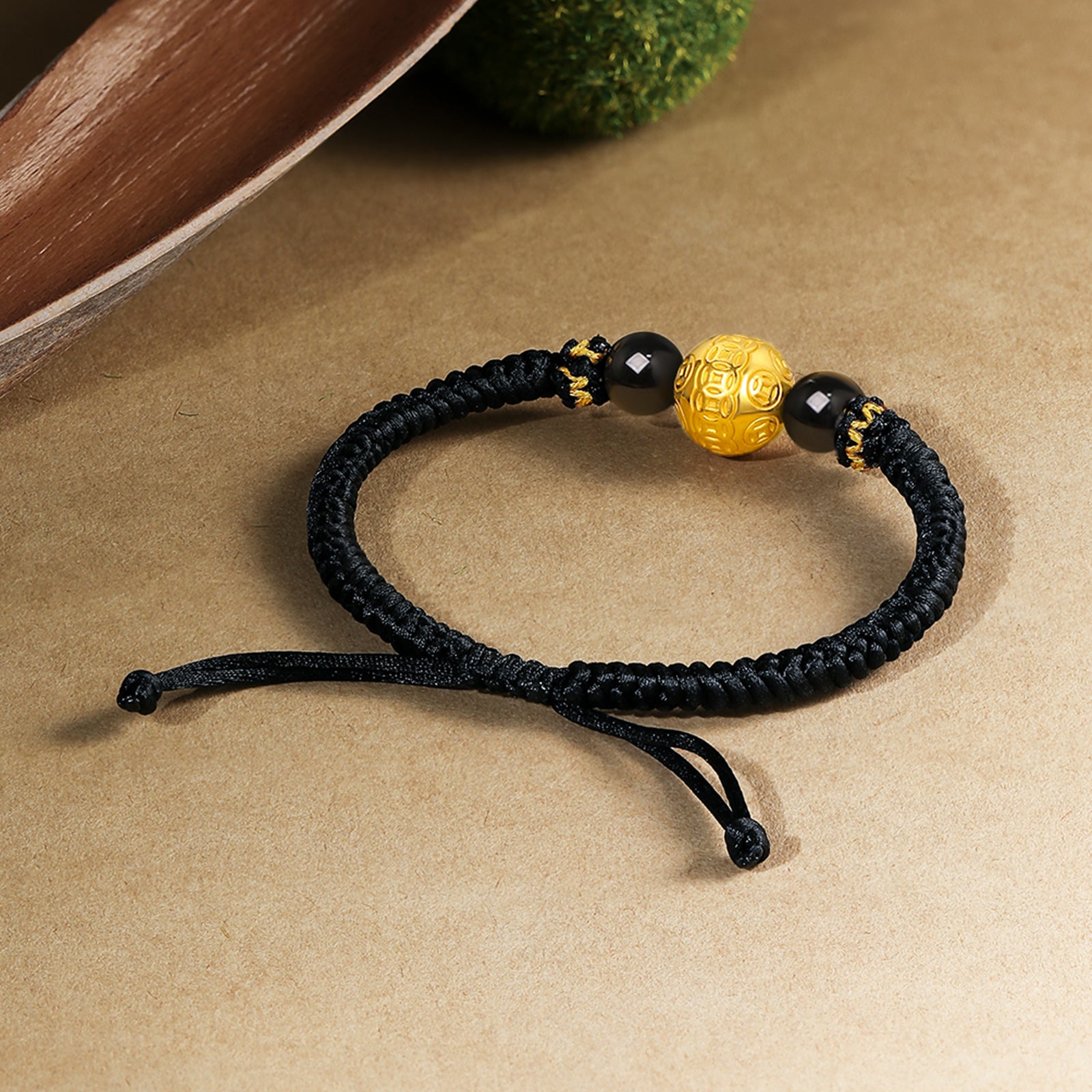 24K Gold String Bracelet 8-8.5mm 1.3-1.6g A1712053