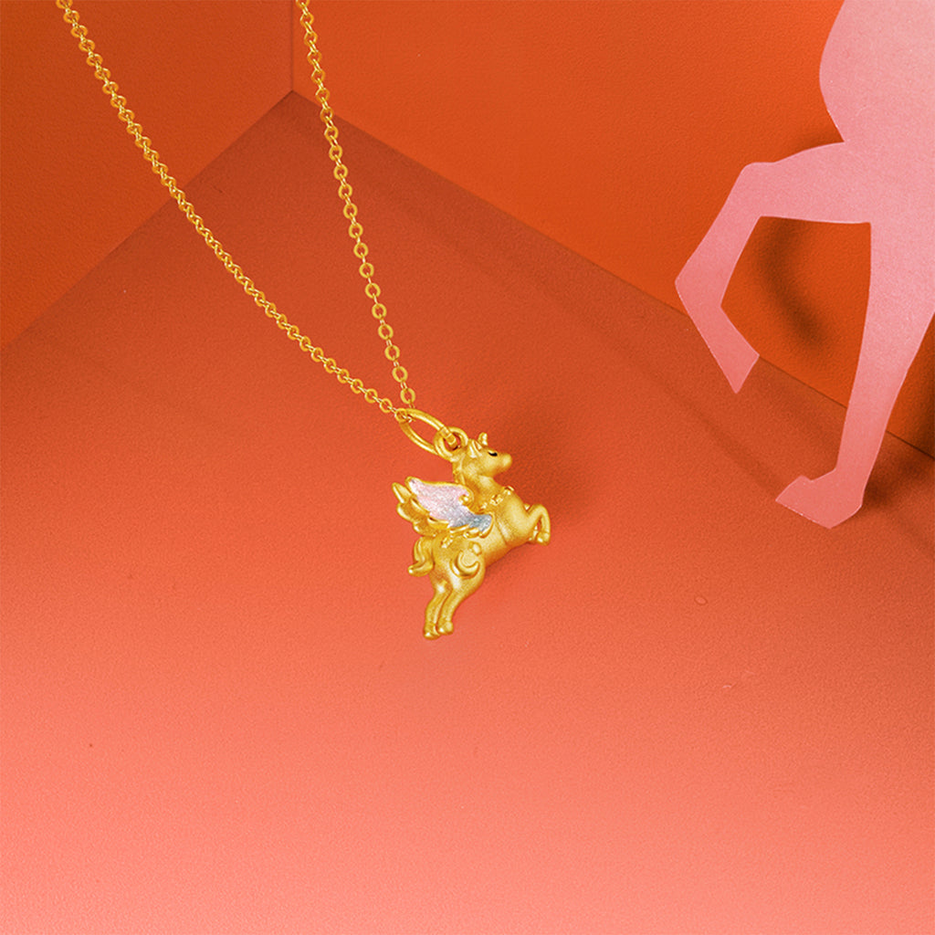'Year of the Horse' 24K Gold Pendant Horse 1-1.3g A0422994