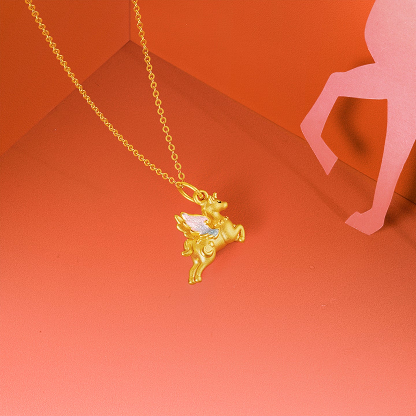 'Year of the Horse' 24K Gold Pendant Horse 1-1.3g A0422994