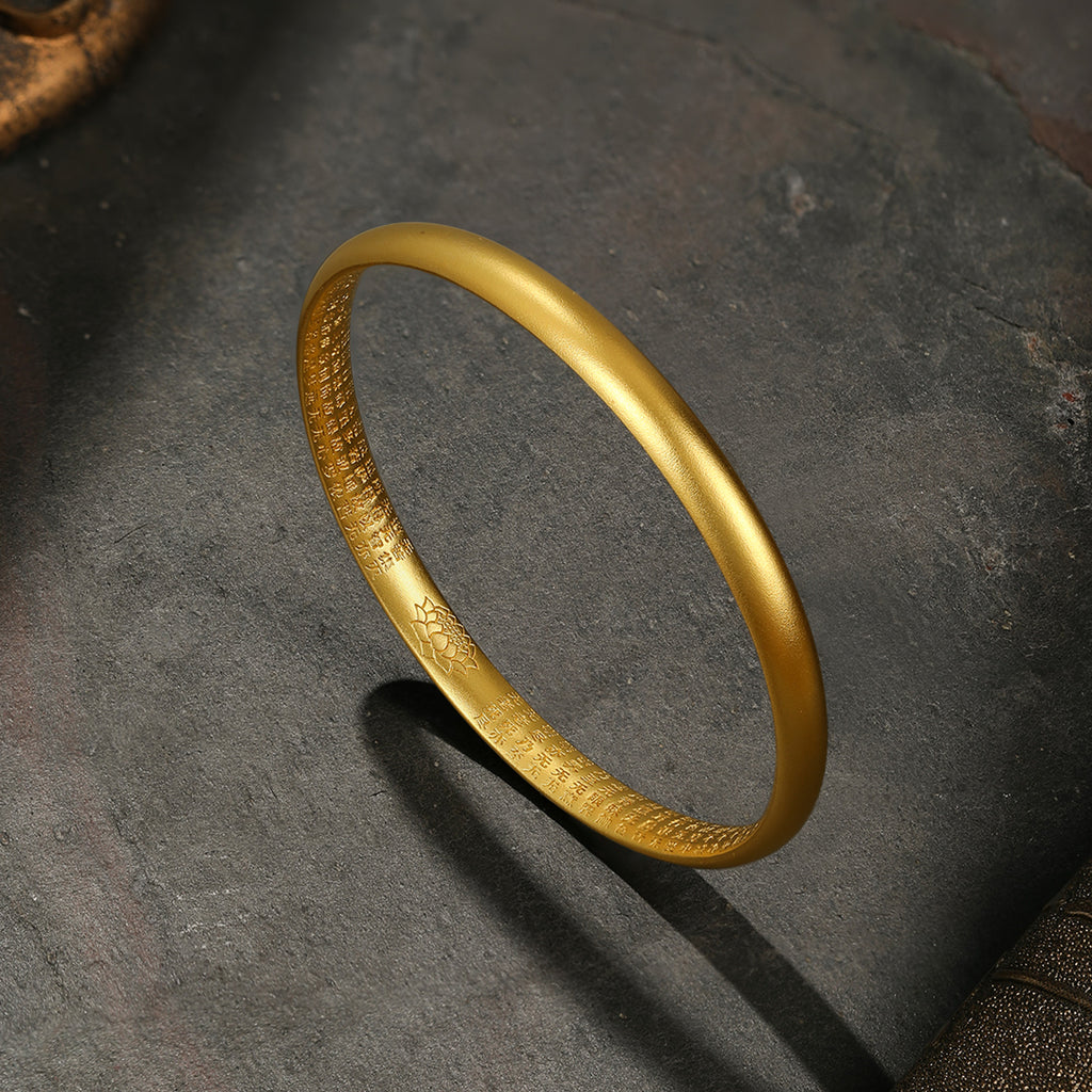 Antiquity Gold' 999.9 24K Gold Bangle Bracelet 20-23g A1012450