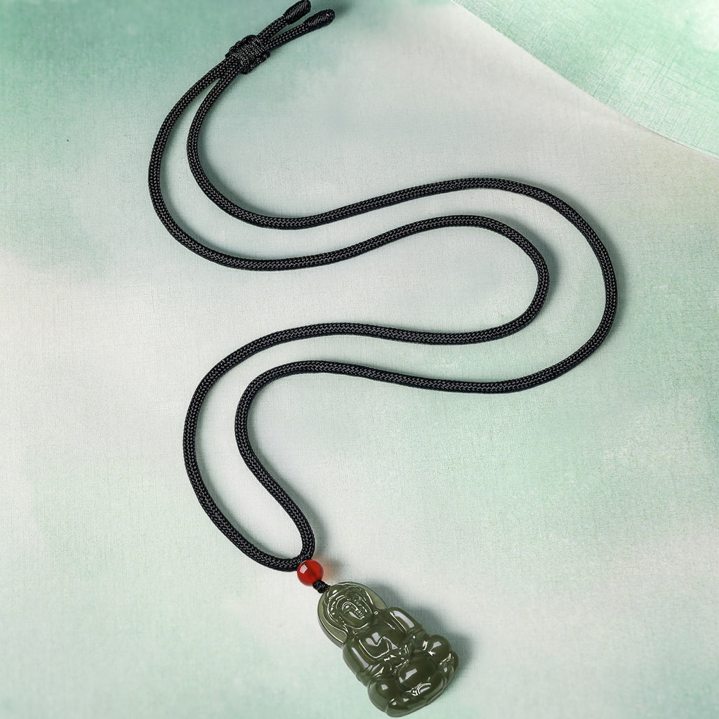 Pendant Hetian Jade Agate 6-6.5mm Guanyin Y0411875