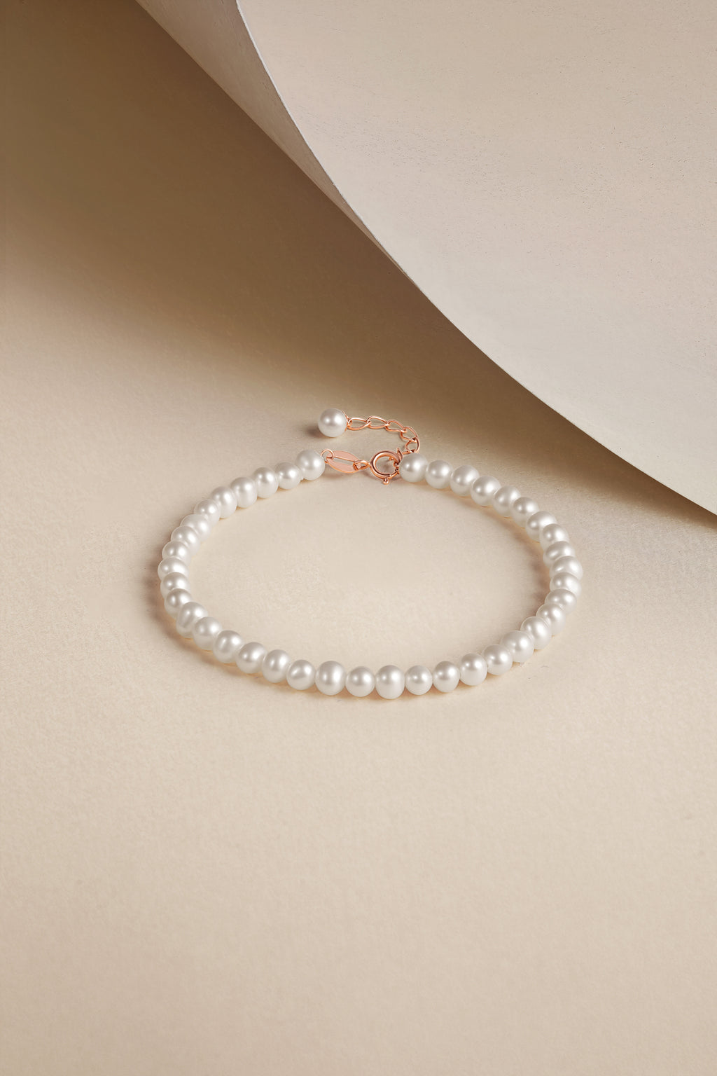 18K Rose Gold Chain Bracelet 4-4.5mm 0.22-0.25g KIPB076646