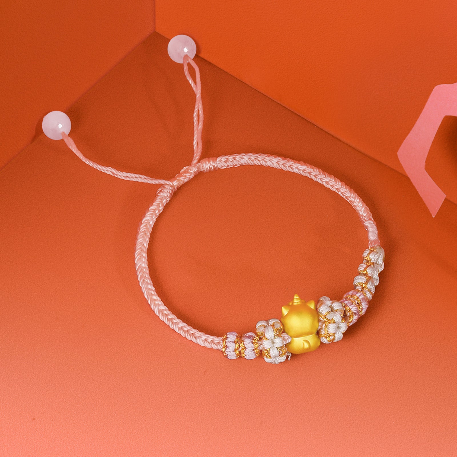 'Year of the Horse' 24K Gold Bracelet Horse Ruyi 0.6-0.8g 16cm-22cm A1715942