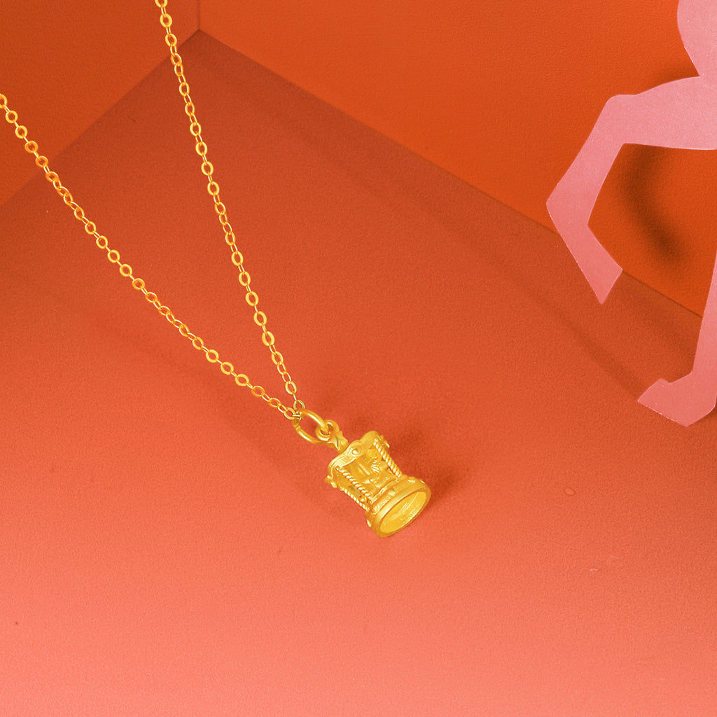 「馬年」24K金旋轉木馬吊墜，重2.35-2.55克，貨號A0415741