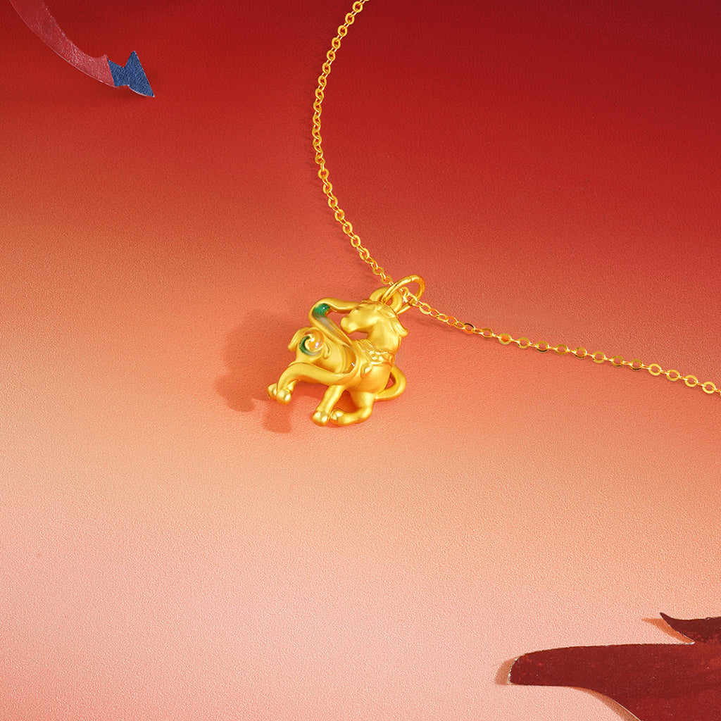 'Year of the Horse' 24K Gold Pendant Horse 0.9-1.3g A0422081