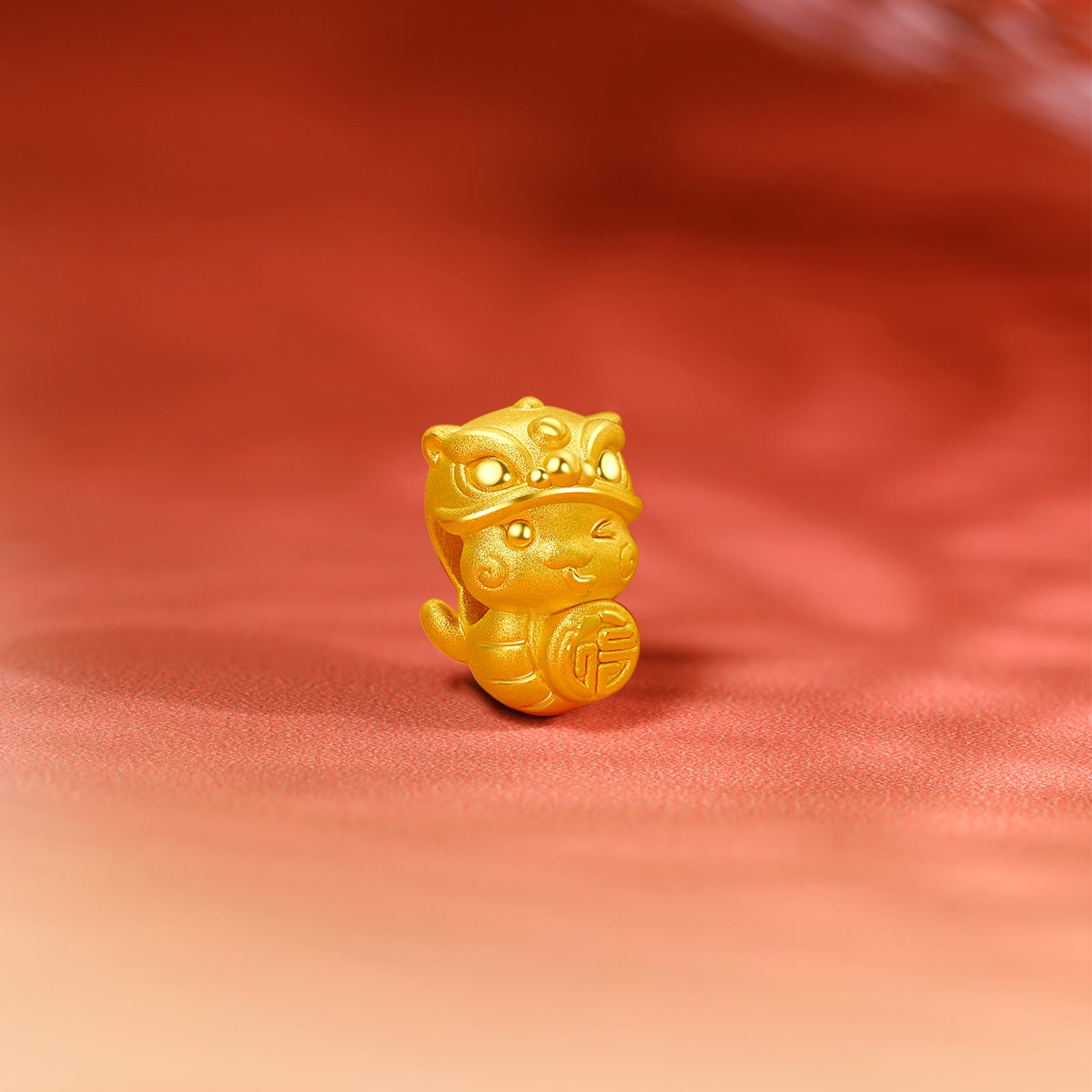 "Chinese Zodiac Snake" 24K Gold Charm Bracelet Snake 1-1.3g A1613098