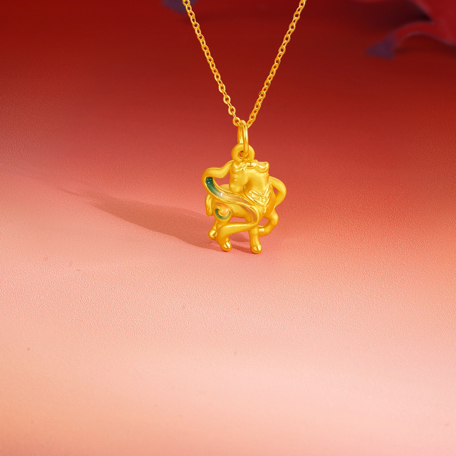 'Year of the Horse' 24K Gold Pendant Horse 0.9-1.3g A0422081