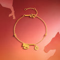 "Chinese Zodiac Horse" 24K Gold Chain Bracelet Horse 2.63-3.43g A0723991