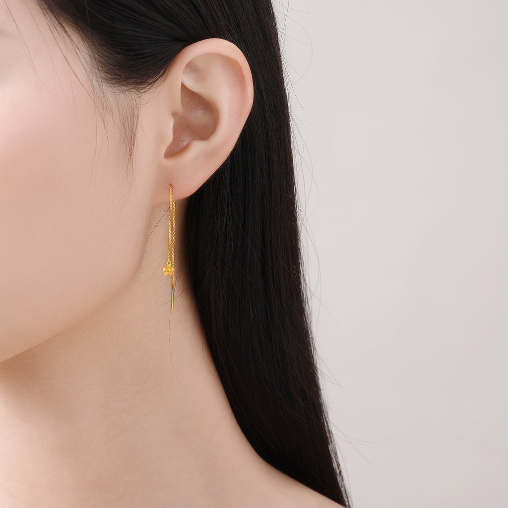   999 24K Gold Earrings              Flower 0.9-1.5g AB097872