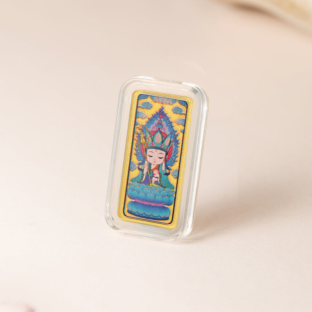 'Jiuhua Mountain' 999.9 24K Gold Gold Charm Ksitigarbha Bodhisattva A1214651