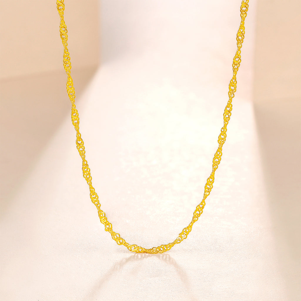 999 24K Gold Necklace 2.7-3g AA050785