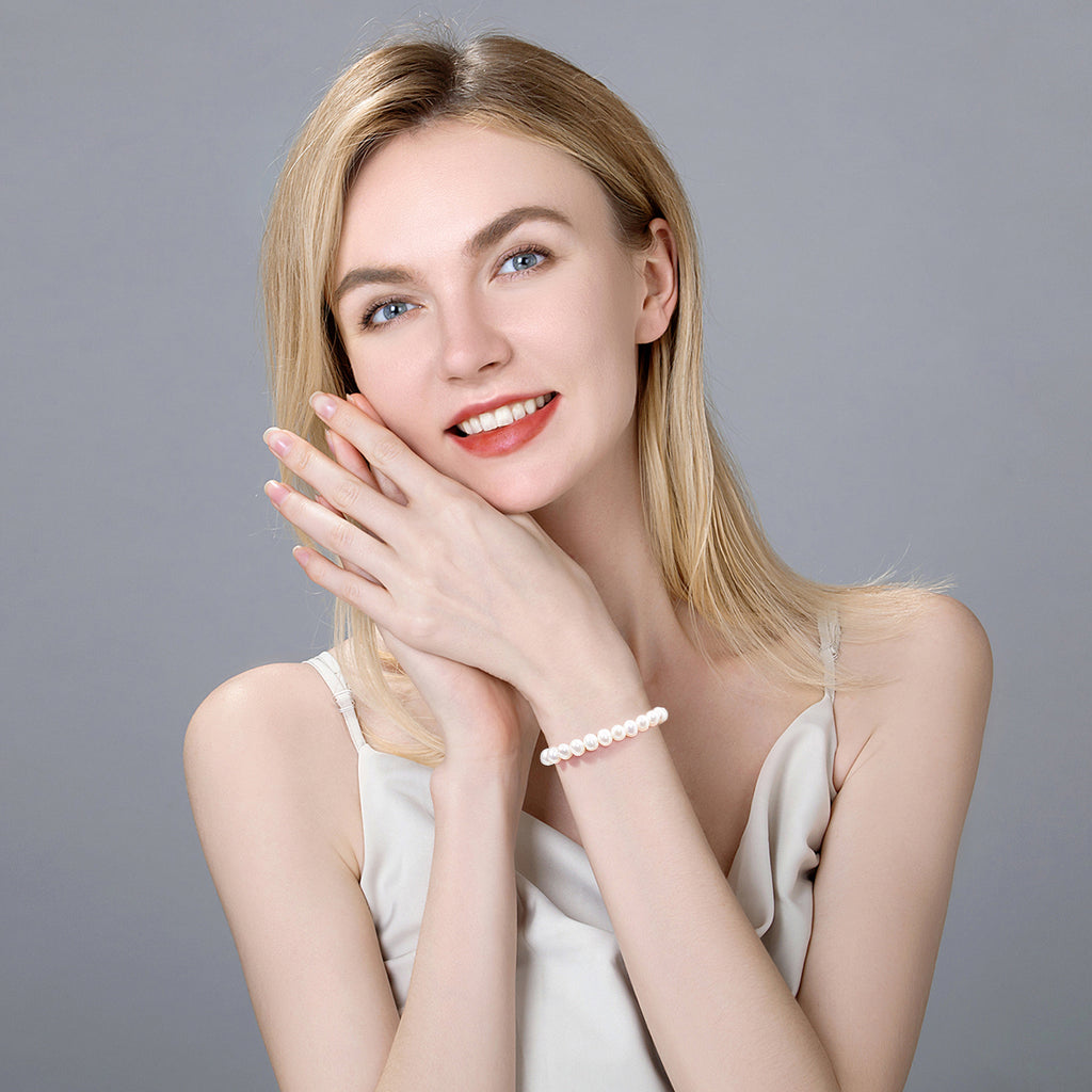 Pearl Beaded Bracelet 17cm X1910248