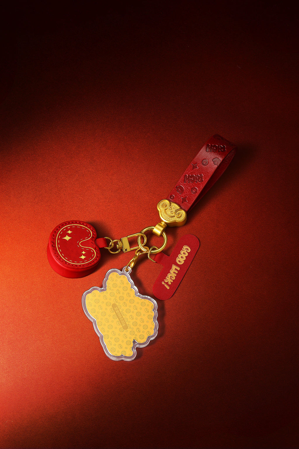 "Chinese Culture Collection - Dan Qing" 999 24K Gold Keychain Horse 0.01g A2536239