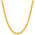 999 24K Gold Necklace 14.25-22.25g A0510913