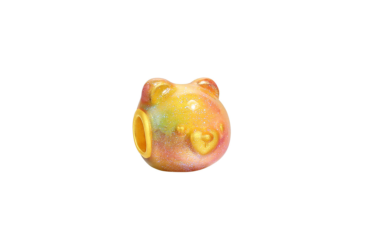 「Pop wu~」24K 黃金串飾手鍊泰迪熊 0.4-0.6克 A1615629