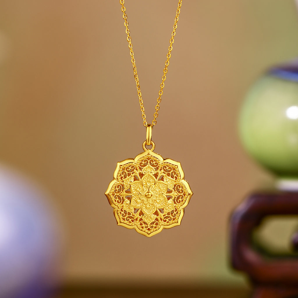 "Xi An" 999 24K Gold Pendant 11.53-12.53g A0413291
