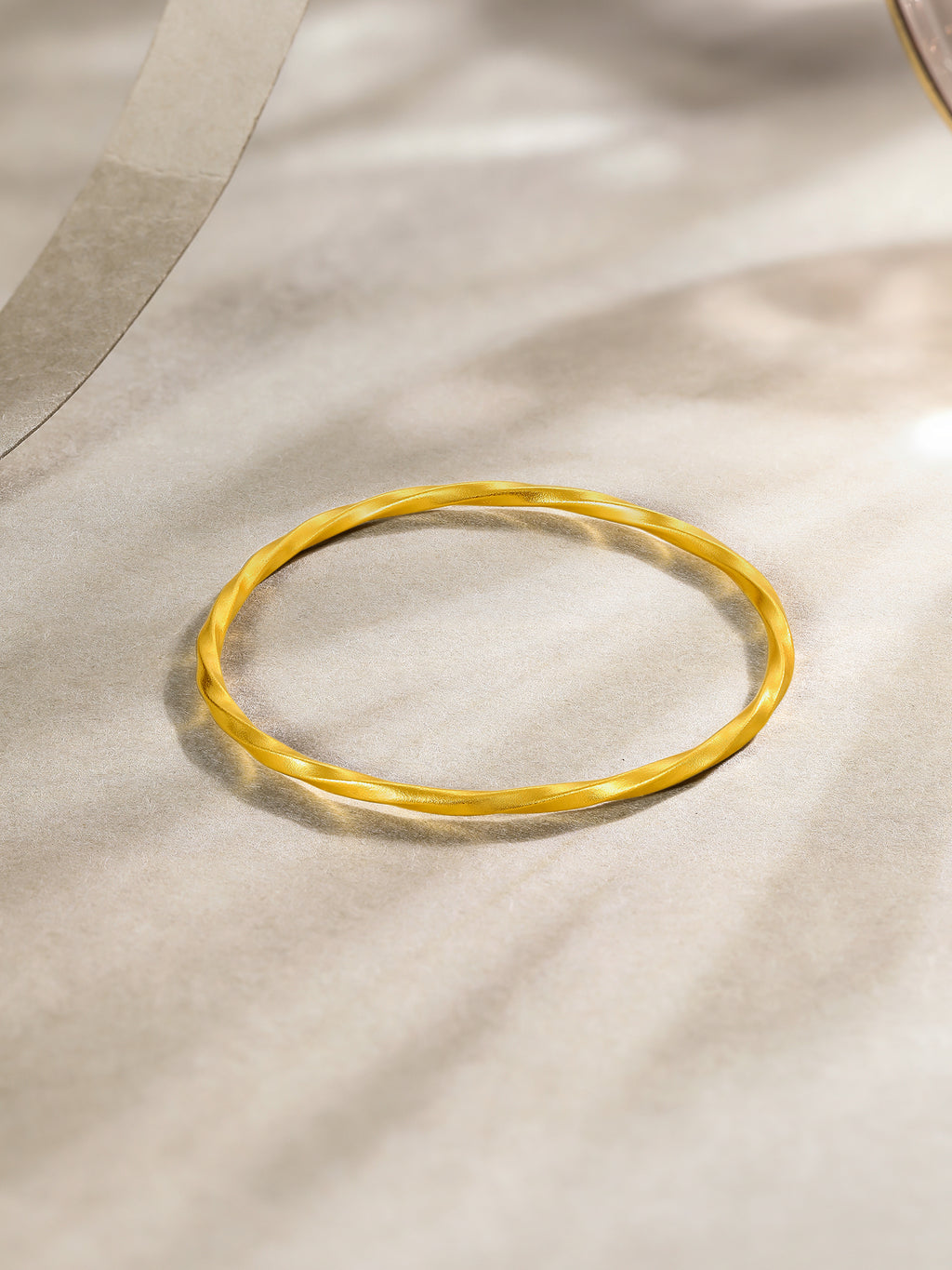 999 24K Gold Bangle Bracelet 14.5-16.5g A1011719