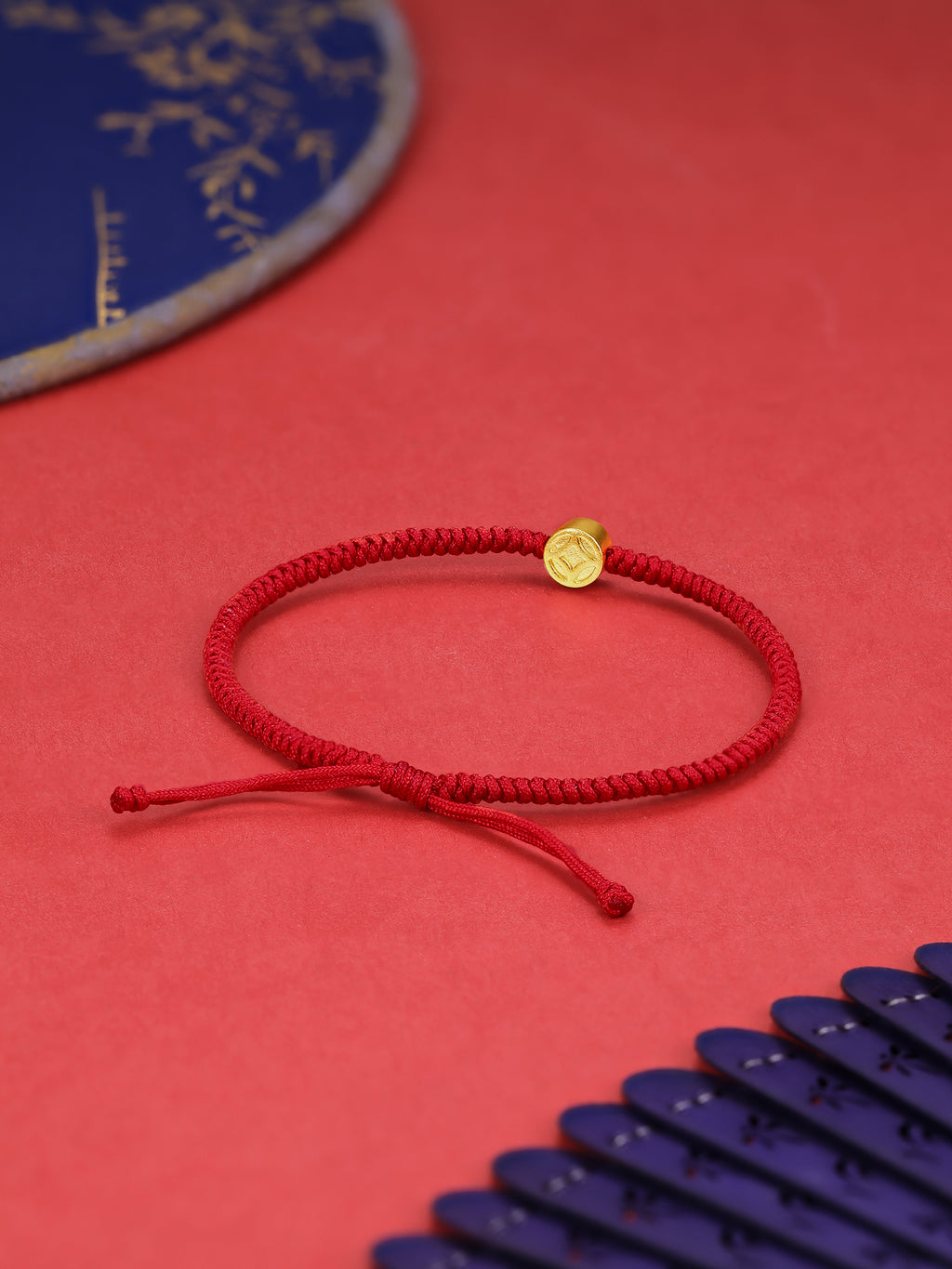 999 24K Gold String Bracelet Coin 1.19-1.59g A1711118