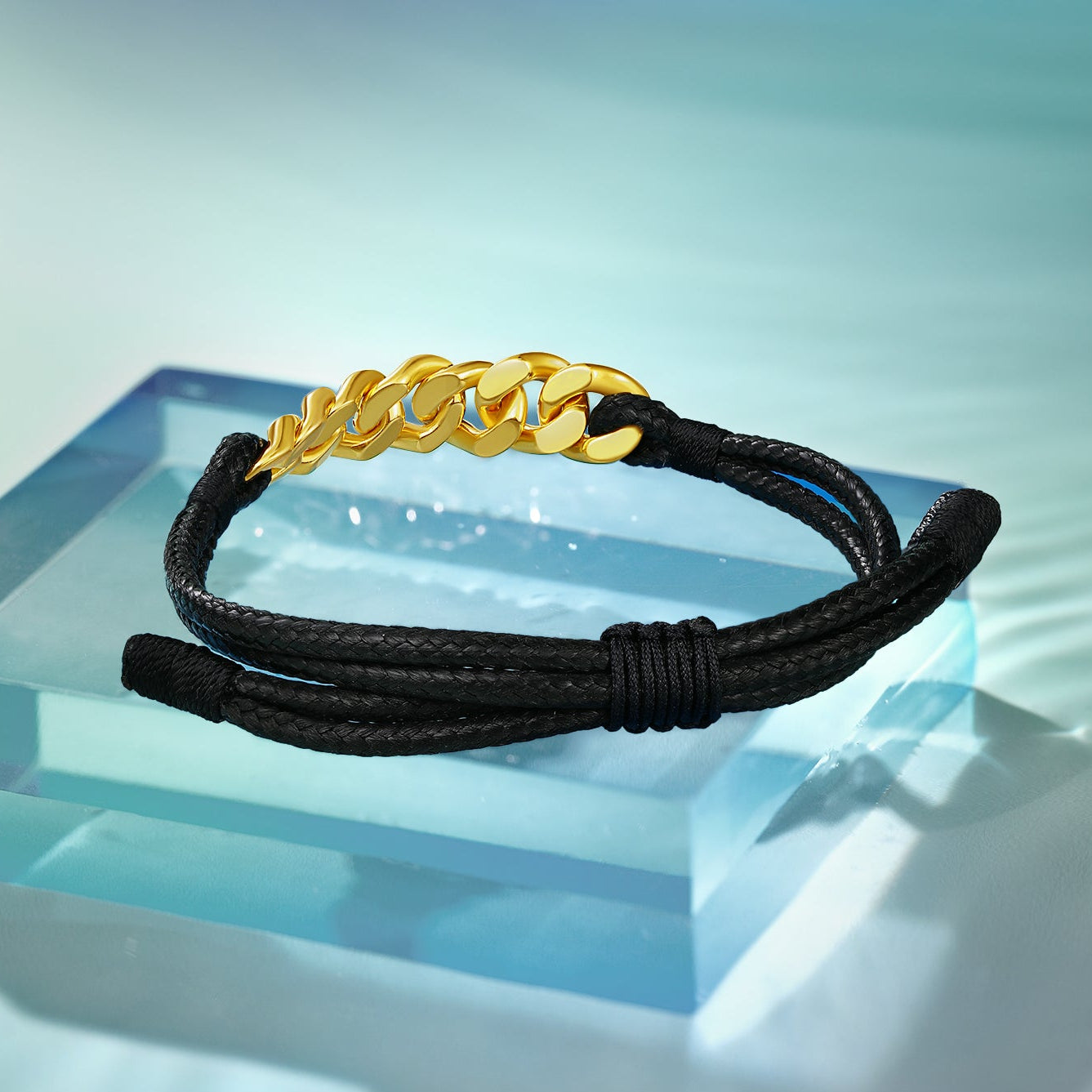 "ZHOU LIU FU X Johnny Huang" 24K Gold Bracelet  4-4.5g A1711583