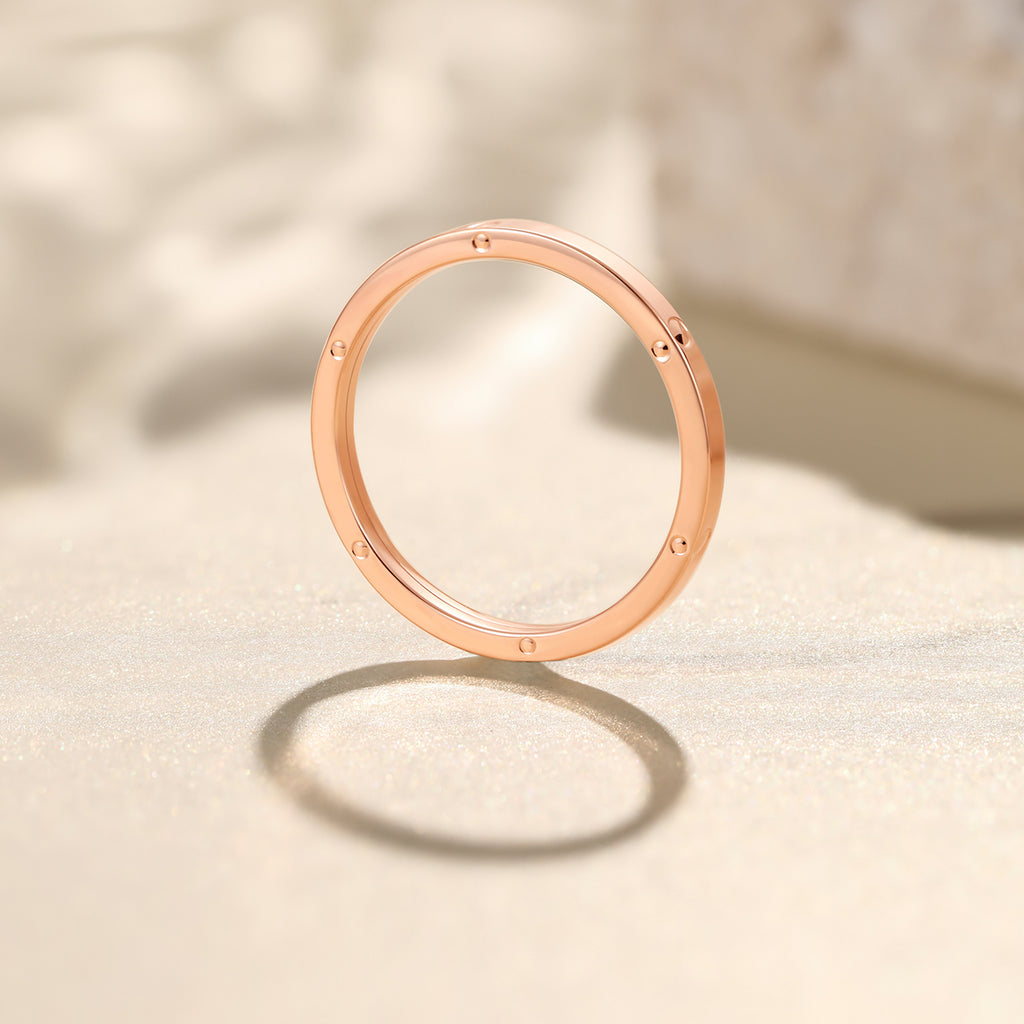 18K Rose Gold Ring 0.7-1.1g C019215
