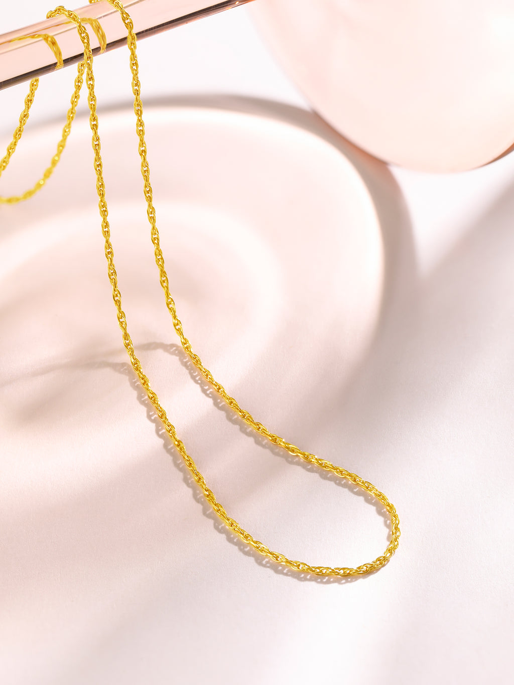 999 24K Gold Necklace 3.1-3.8g A0510870