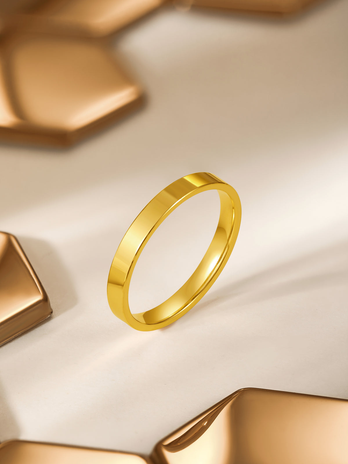 "Infinite·Hive" 24K Gold Ring 2.5-3.5g A0110765