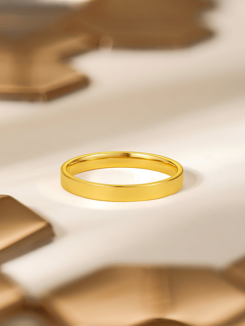 "Infinite·Hive" 24K Gold Ring 2.5-3.5g A0110765